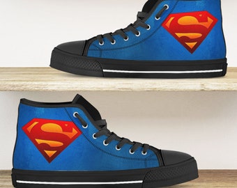 superman high top converse