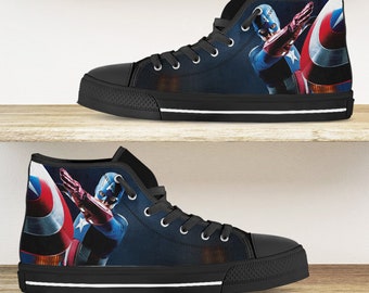captain america converse shoes