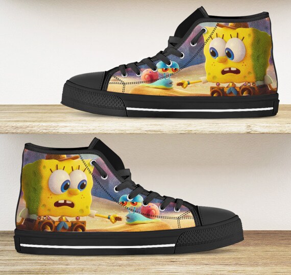 Spongebob shoes. high tops sneakers 