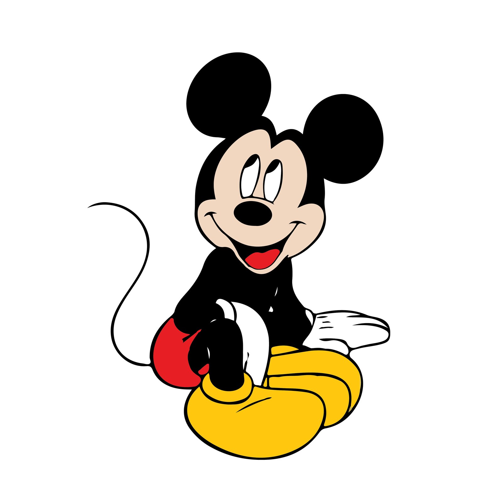 Mickey Mouse SVG File Mickey Kneeling Down Cut File Mickey Etsy