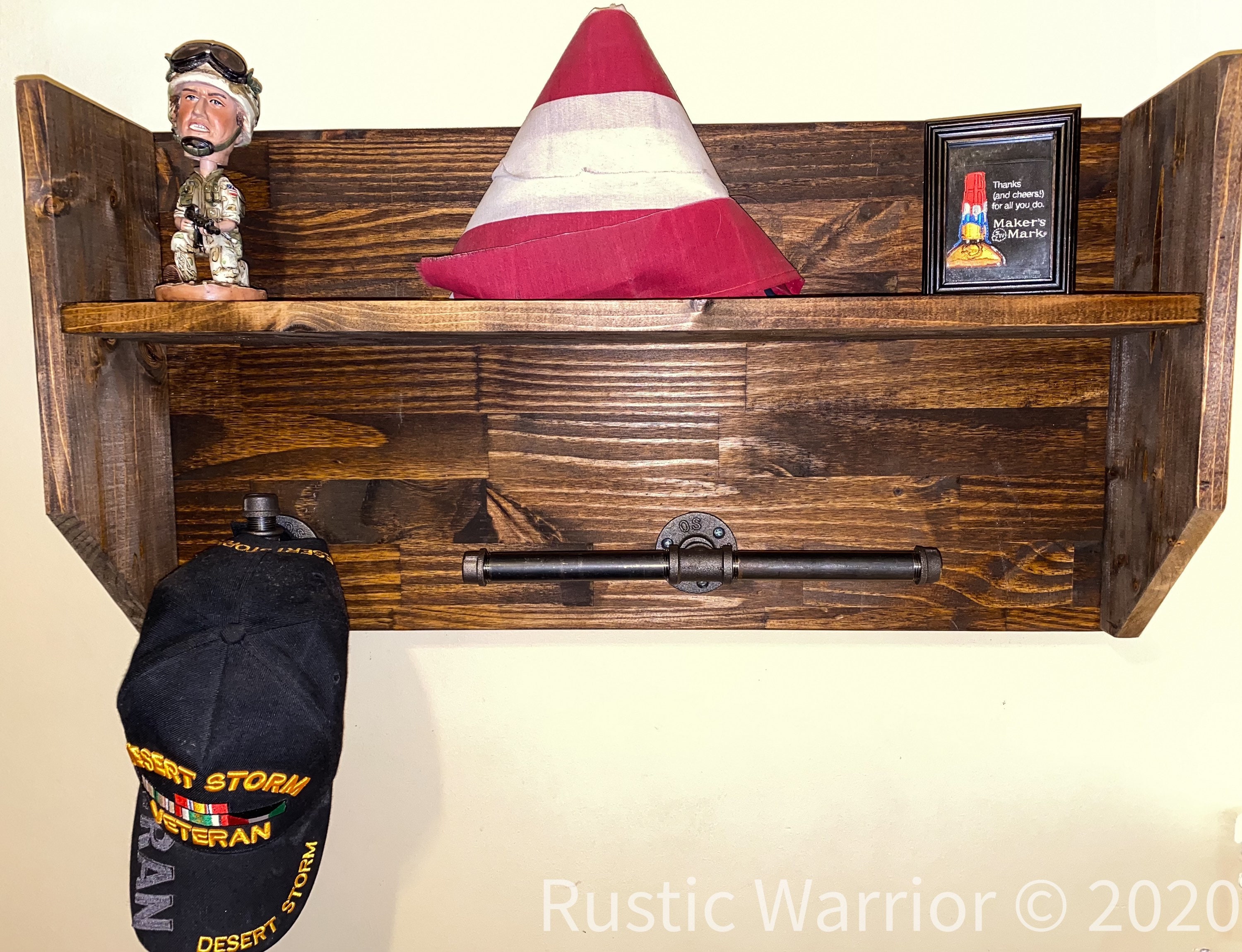 Wall Mounted Warrior Rack Free personalization Etsy