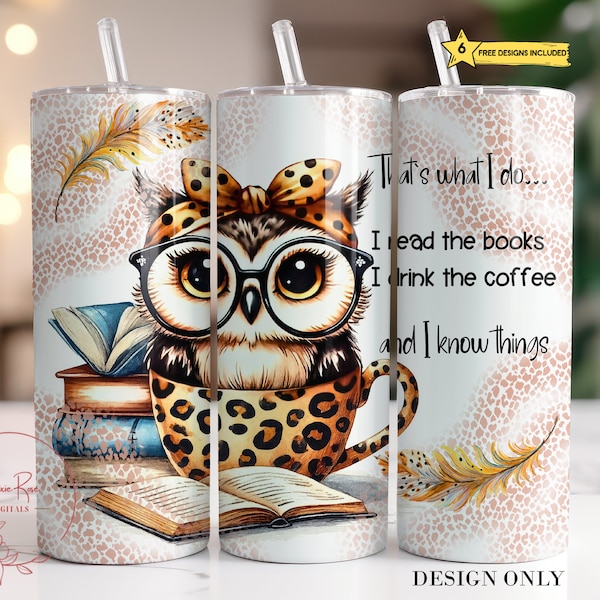 Books Tumbler Wrap, Coffee 20 Oz Skinny Sublimation Tumbler PNG, Reading Books That's What I Do Tumbler Design Tumbler PNG Download