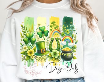 St. Patrick's Day Shamrock PNG: Sublimation Design (Digital Download)