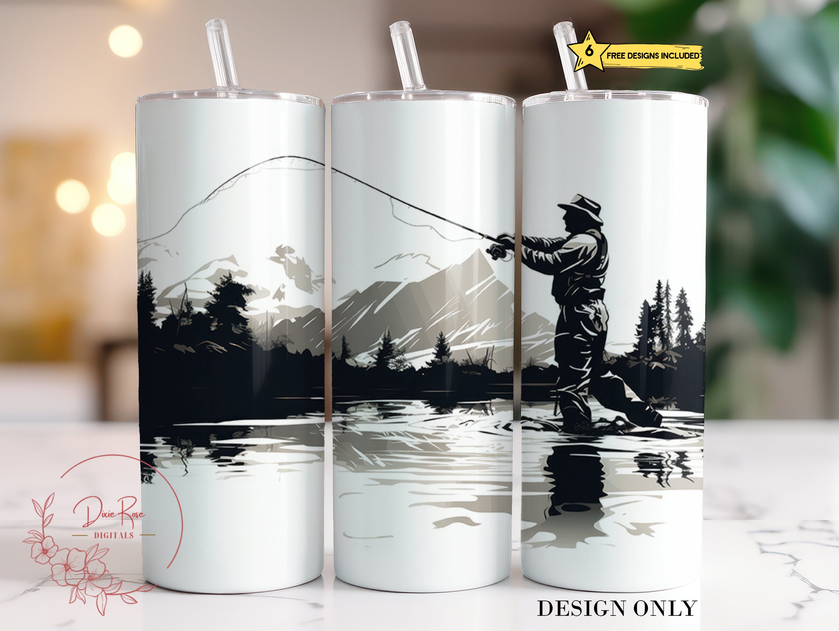 Fishing Man Stainless Steel Cup Tumbler - Teeruto