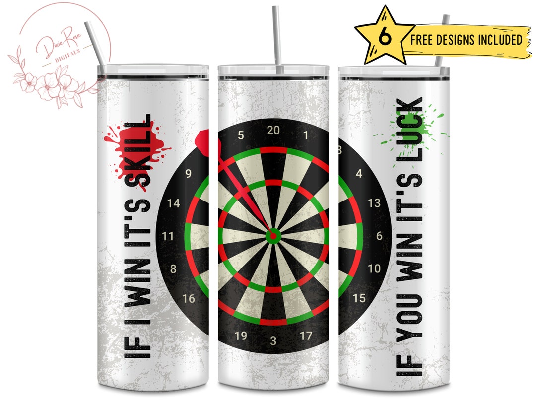Funny Darts, Game, Skills, Luck, Dart Board, Funny, 20 Oz Skinny