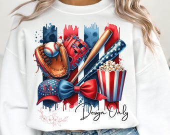 Baseball Mom PNG Design: Fledermaus, Handschuh, Schleife Sublimationsdesign (Digitaler Download)