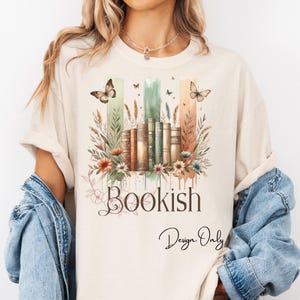 Bookish Book Lover PNG Design, Boho Reading PNG Files, Trendy Sublimation PNG, Trending Romance Romantasy Shirt Png, T-shirt Digital png