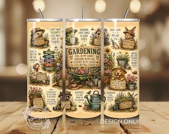 Tuinieren tuin PNG bekeromslag, Cottagecore bloemen inspirerend png-sublimatieontwerp, digitale download