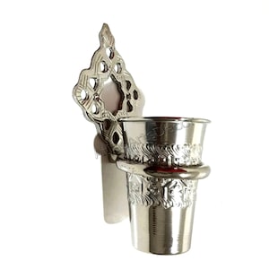 Silber Zahnbürstenhalter, Silber Zahnpasta Make-up Pinsel Rasierer Halter Badezimmer Countertop Cup Organizer