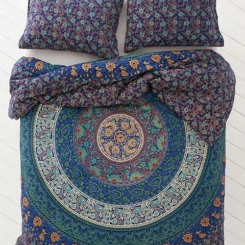 Mandala Duvet Cover Set Rajasthani Bedding Handmade Cotton Etsy