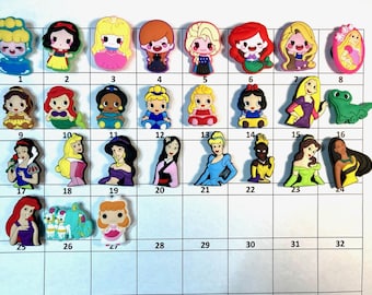 Dije Zapatos - Princesas - Elige 1-27 - LISTADO O