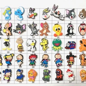 Amuletos de zapatos Dibujos animados para niños Elija 1-40 - LISTADO W