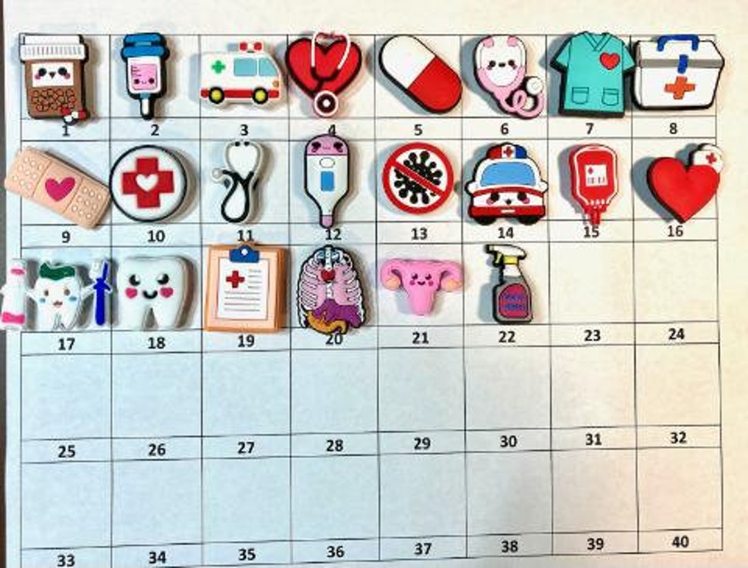 Shoe Charms Medical - Choose 1-22 - LISTING V V - Etsy