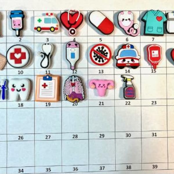 Shoe Charms Medical - Choose 1-22 - LISTING V V