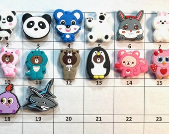 Shoe Charms Animals  - Choose 1-19 - LISTING PP