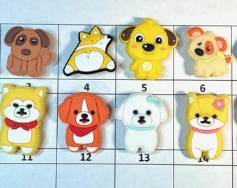 Shoe Charms Dogs Puppies Dog Lovers- Choose 1-15 - LISTING RR