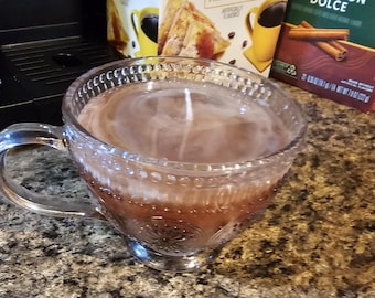 Hot Cup of Vanilla & Hazelnut Coffee Scented Candle
