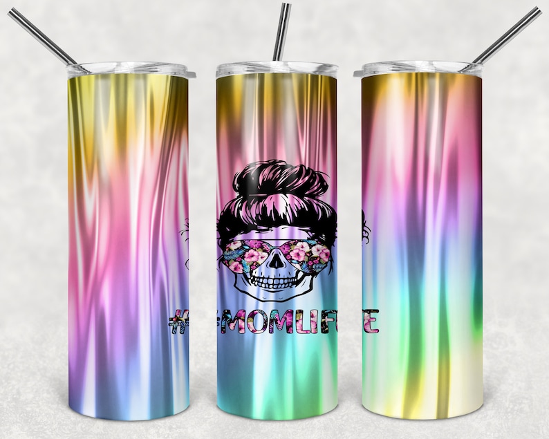 Hashtag Mom Life Design for Sublimation 20oz Skinny Tumbler Etsy