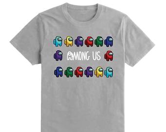 Among Us Kids T Shirt Tee Top Boys Girls Unisex Gaming Gamer Gift