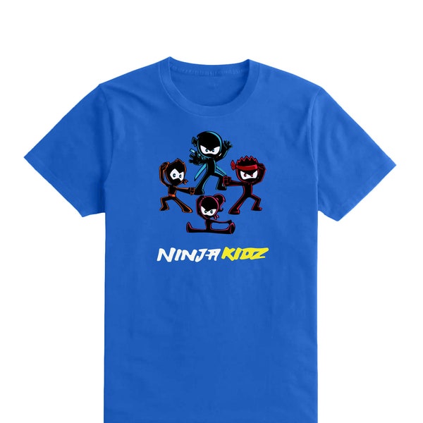 Kids Team Boys Girls Ninja Kidz Tv Gaming T-Shirt Childrens Funny Gift Tee Top