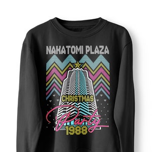 Nakatomi Plaza Party 1988 Christmas Jumper, Ugly Sweater, Christmas Sweatshirt, Xmas Funny 80's Die Movie Bruce