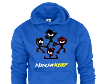 Ninja Kidz Tv Hoodie/Hoody Kids Boys Girls Children Game Team Funny Gift Hooded