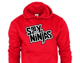 SPY NINJA CWC Inspired Kids Boys Girls Hoodie Youtuber Merch Hooded Sweatshirt