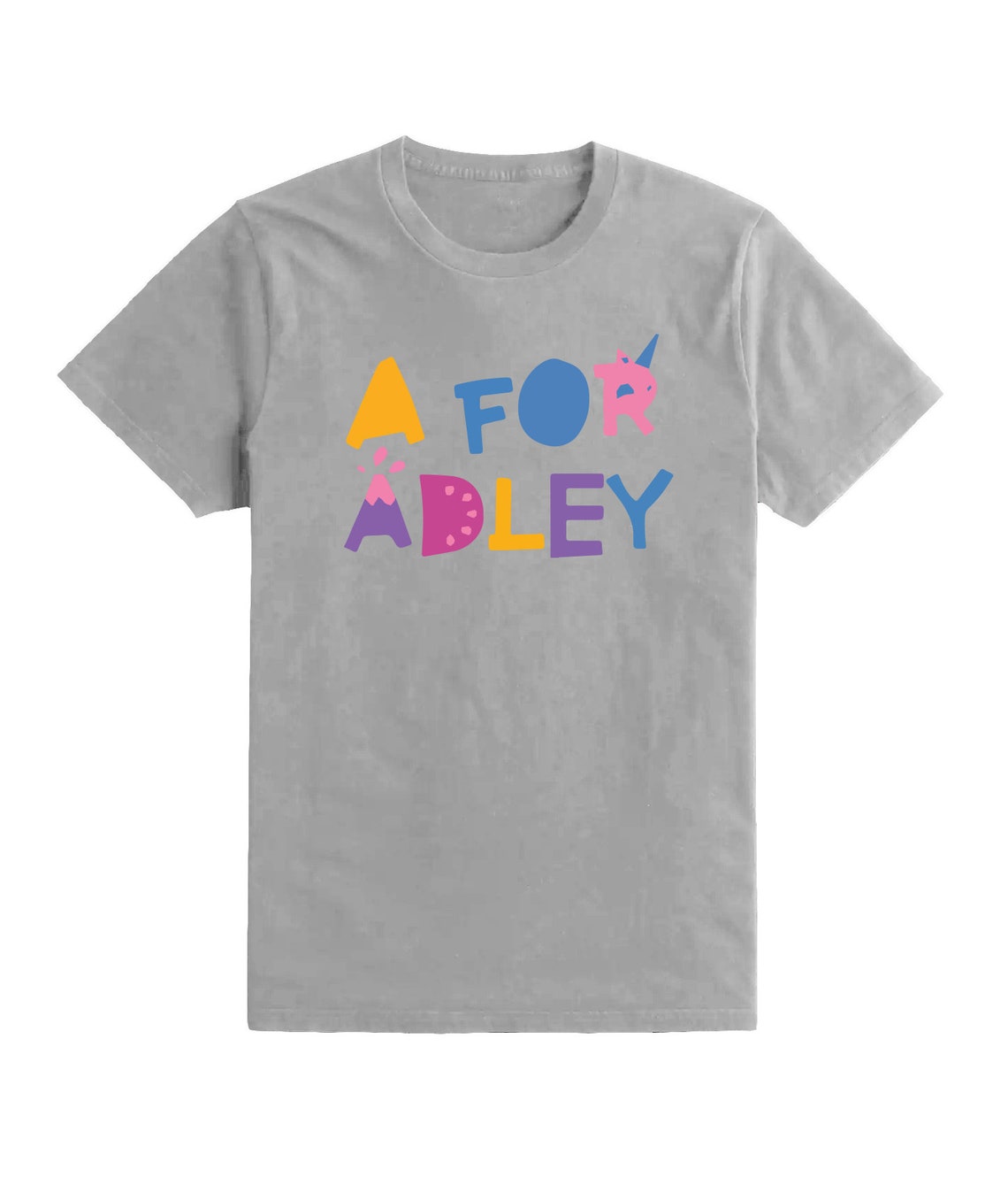 A for Adley Kids Girls T Shirt Top Tee Fun Youtuber Inspired Etsy