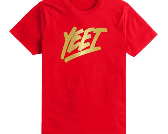 Kids Gold YEET T Shirt Lazar Beam Merch Gaming Youtuber Boys Girls