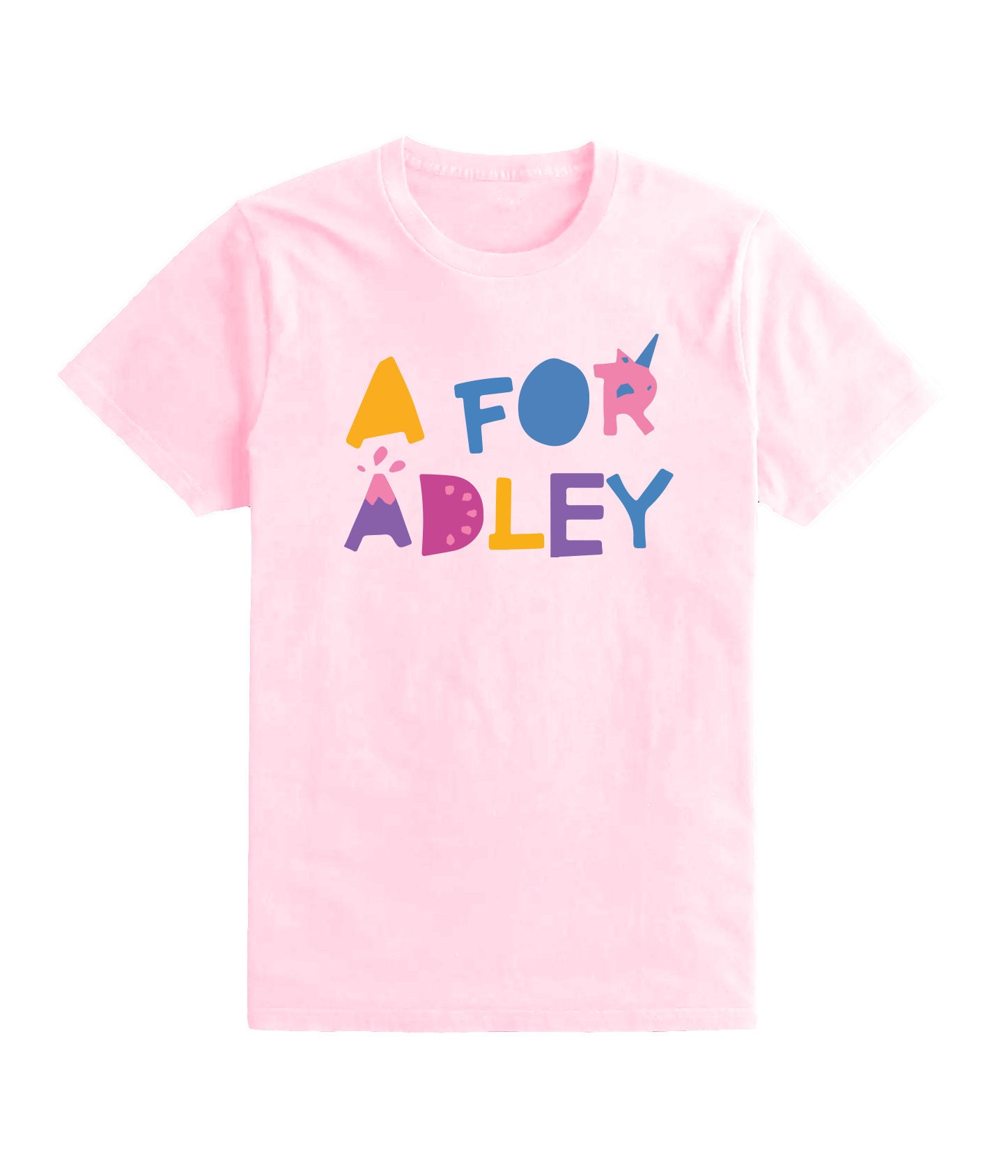A for Adley Kids Girls T Shirt Top Tee Fun Youtuber Inspired Etsy
