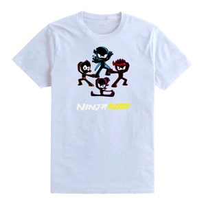 Kids Team Boys Girls Ninja Kidz Tv Gaming T-Shirt Childrens Funny Gift Tee Top image 5