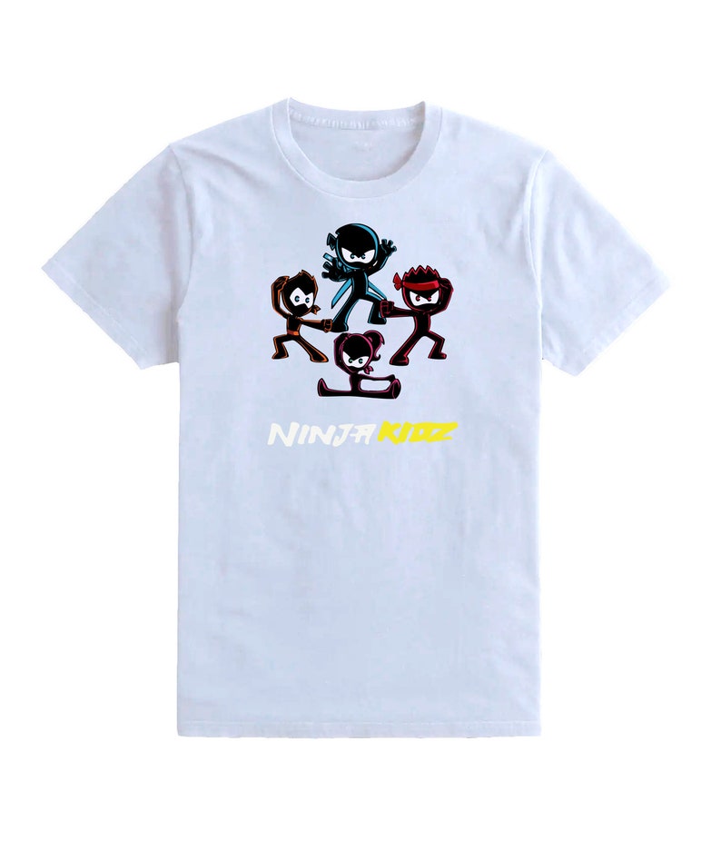 Kids Team Boys Girls Ninja Kidz Tv Gaming T-Shirt Childrens Funny Gift Tee Top image 5