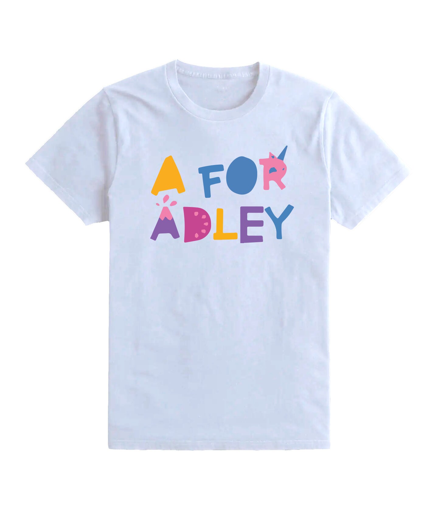 A for Adley Kids Girls T Shirt Top Tee Fun Youtuber Inspired Etsy UK