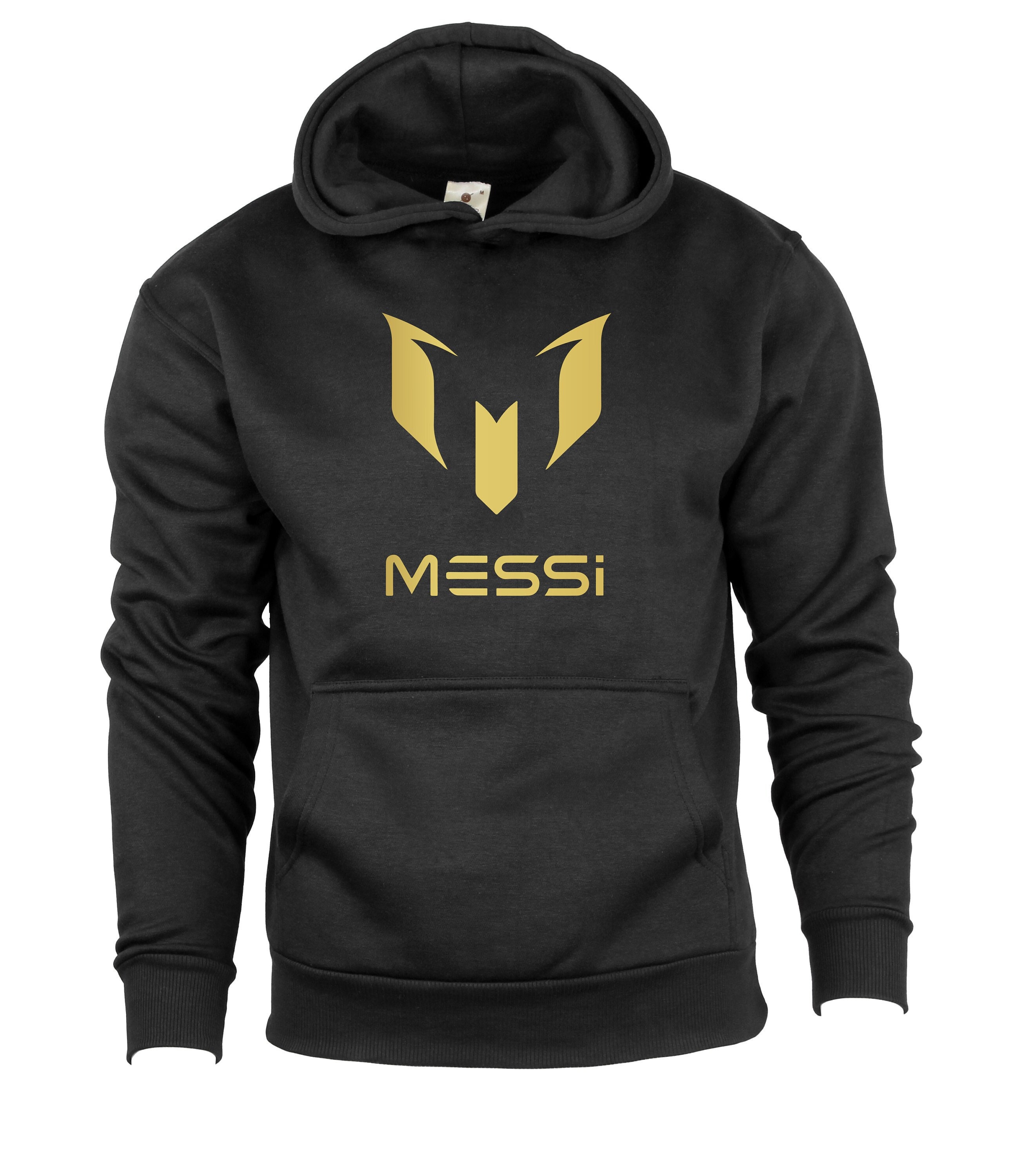 Gold #10 Messi Hoodie Kids Boys Girls Football Soccer Gold Print Hoody