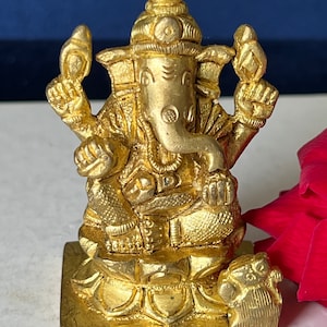 Brass Ganesha Sculpture - Remover of Obstacles and Blessings