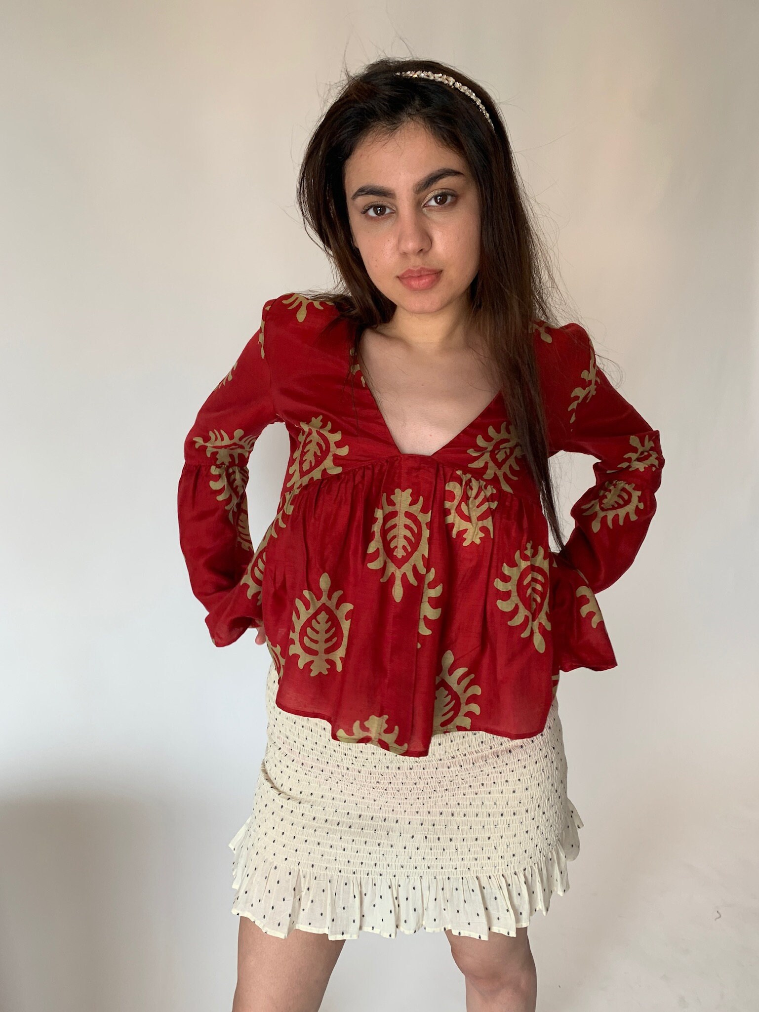 ♡*様 【完売品】THEREDTHREAD S motif tulle tops THEREDTHREAD】S motif tulle tops