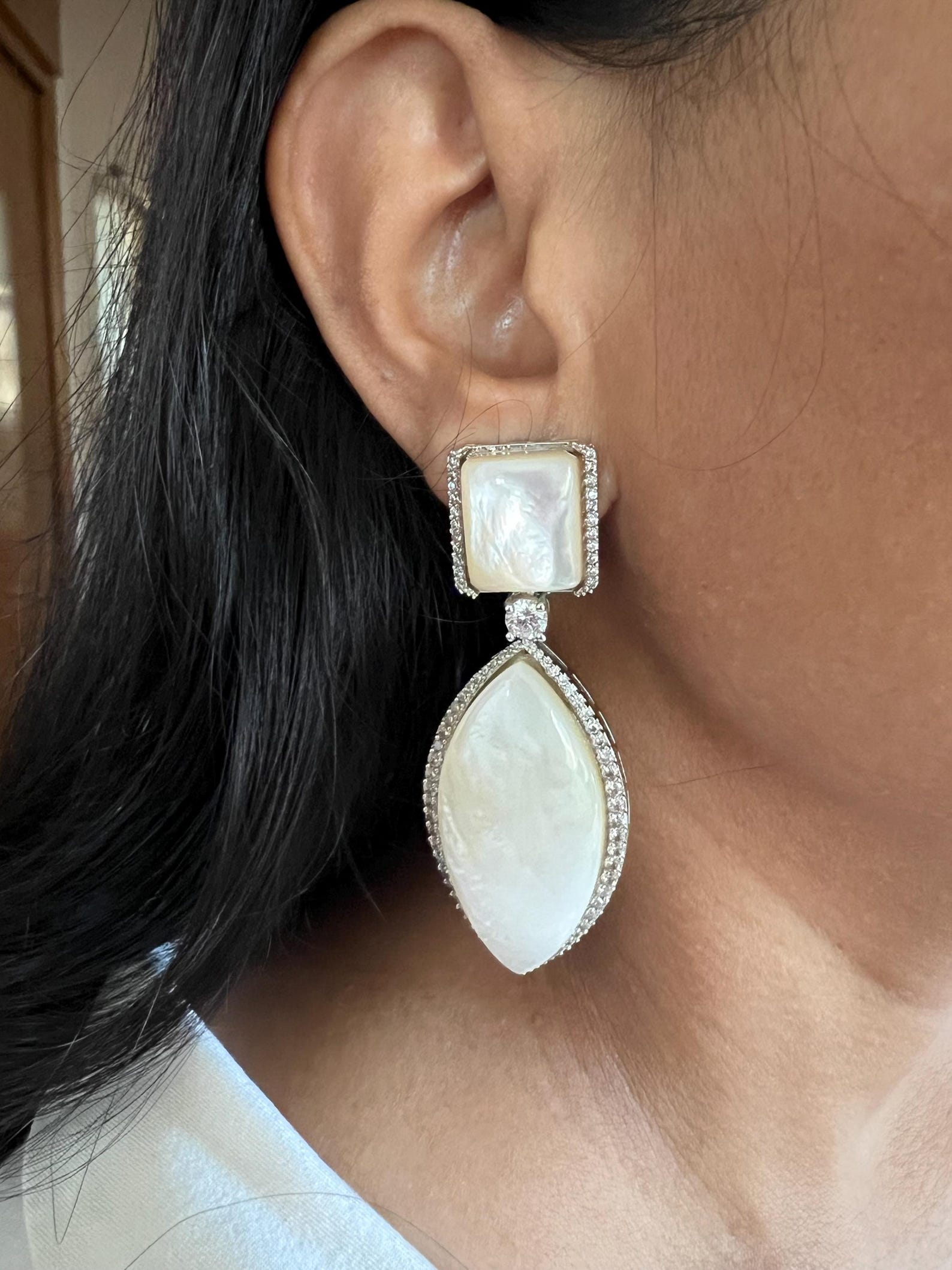 Isabel Mother Of Pearl Earrings