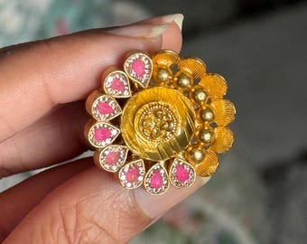 925 Silver Antique CZ Handmade Ring | Adjustable | SHIVKA