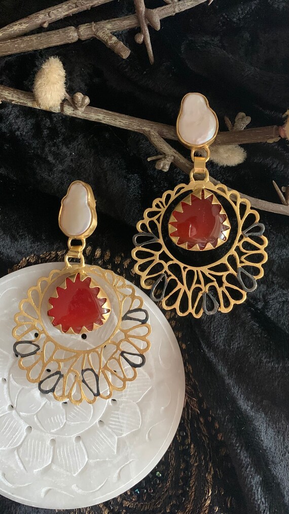 Classy Gemstones Earrings Stylish Earrings Statement Earrings