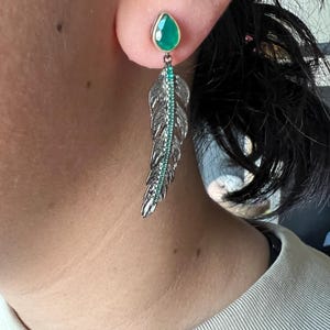 Minimalist 925 Silver Leaf Earrings