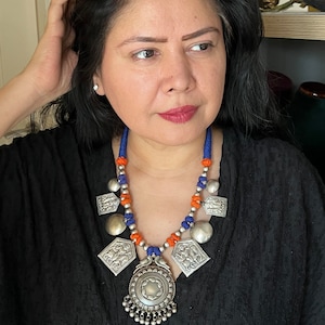 Tribal Pendant Thread Necklace