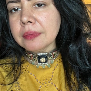 Pure Silver Cobalt Blue Choker