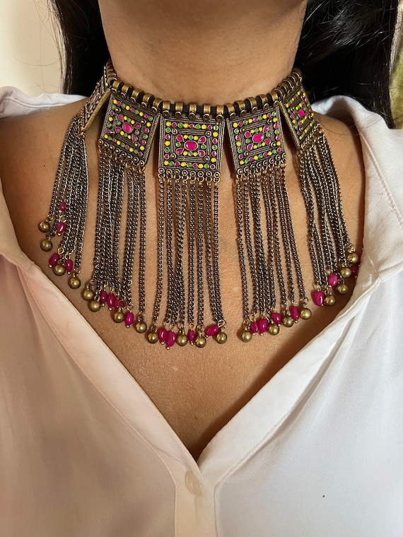 Necklace tribal best sale