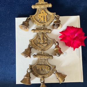 Brass Ganesha Wall Hanging - Divine Blessings for Your Space
