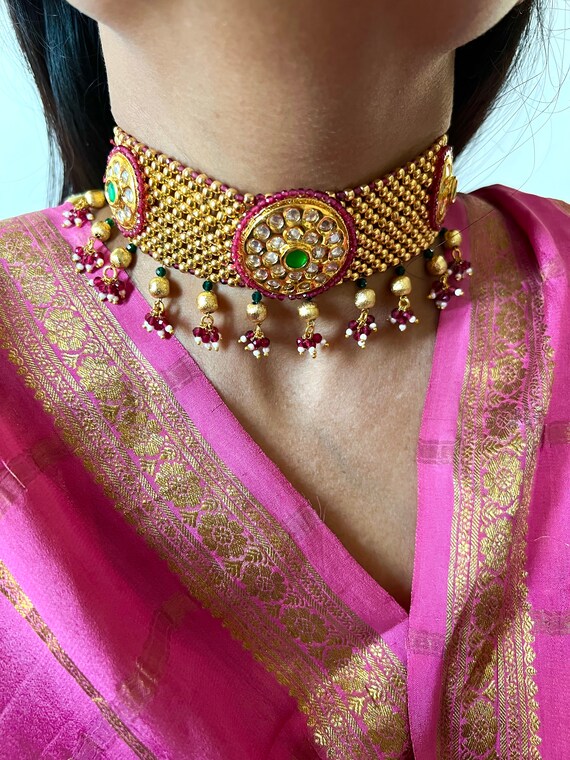 Choker set with jhumka sale