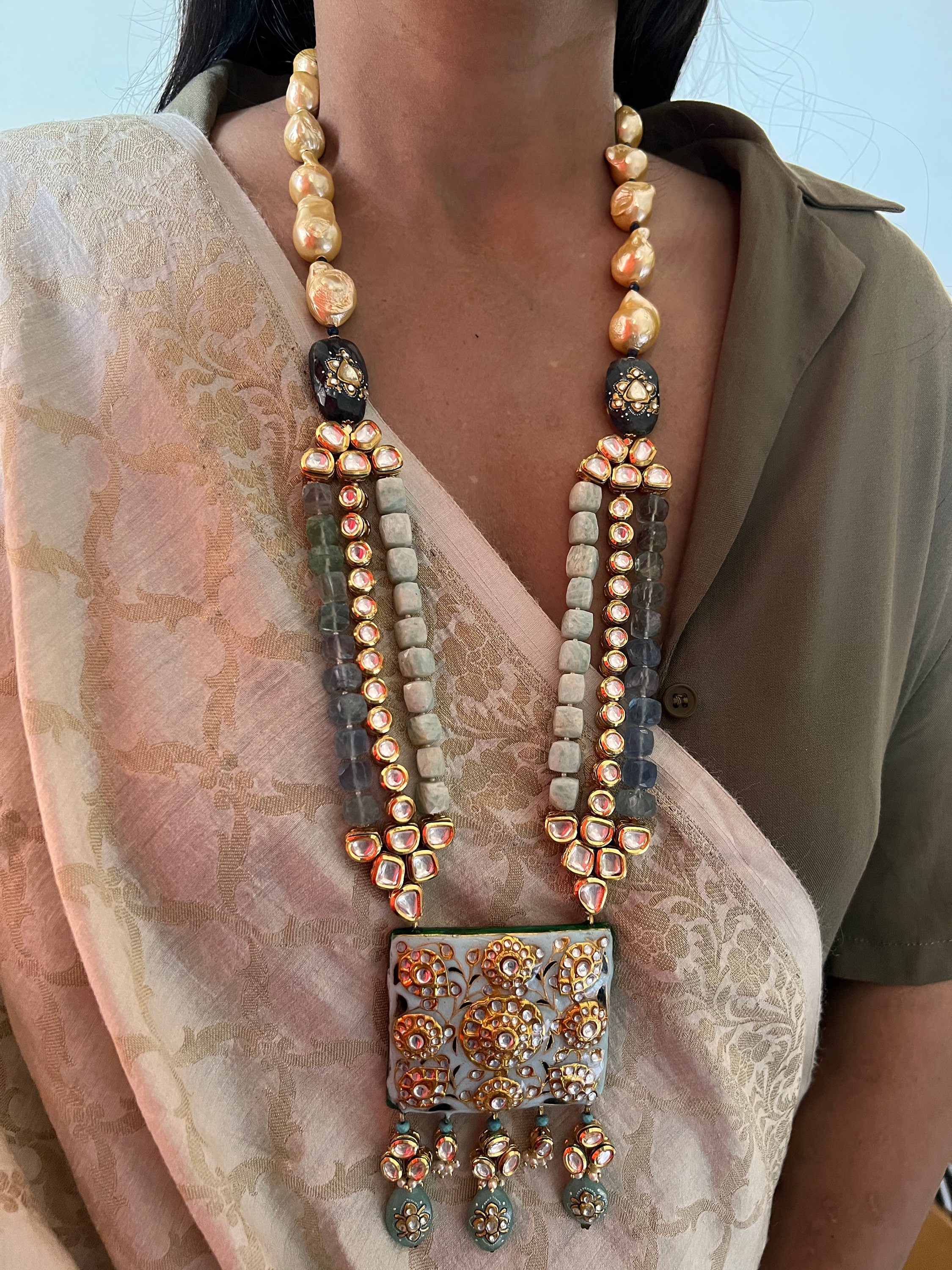冬ギフト セ Fusion Vintage Necklace Kind a of One Earrings/ With その他