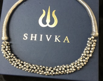 Antique Ghungroo Hasli Necklace / Handmade Necklace/ Antique Necklace/ Indian Necklace/ Vintage Necklace