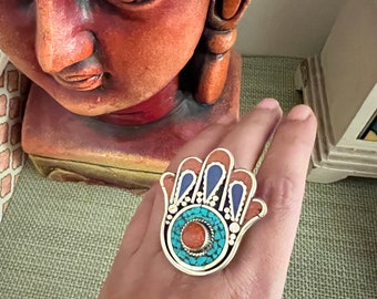 Statement Himalayan Ring/ Vintage Ring/ Indian Ring/ Handcrafted Ring/Style Ring