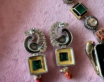 Exquisite 925 Silver Fusion Jewelry Set - Etsy