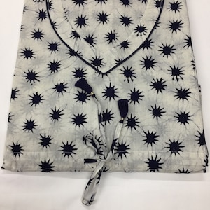 Indian Print Cotton Kaftan/ Loungewear/ Resort Wear/ Cotton Kaftan/ Sleep Wear/ Night Wear/ Kaftan Dress